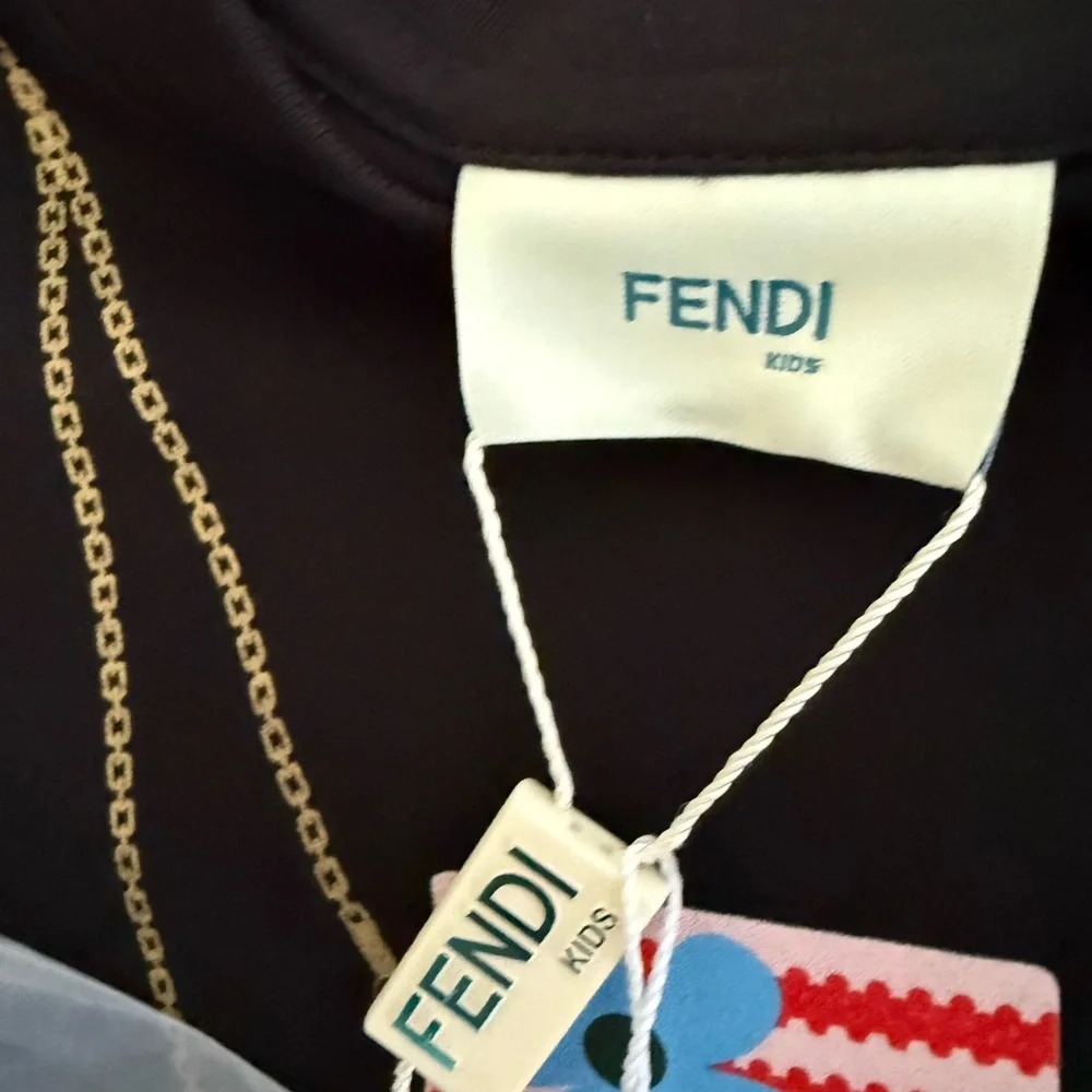 NWT Guaranteed Authentic Fendi Girl’s Handbag T-Shirt w/Authenti Mini Purse - Picture 13 of 16